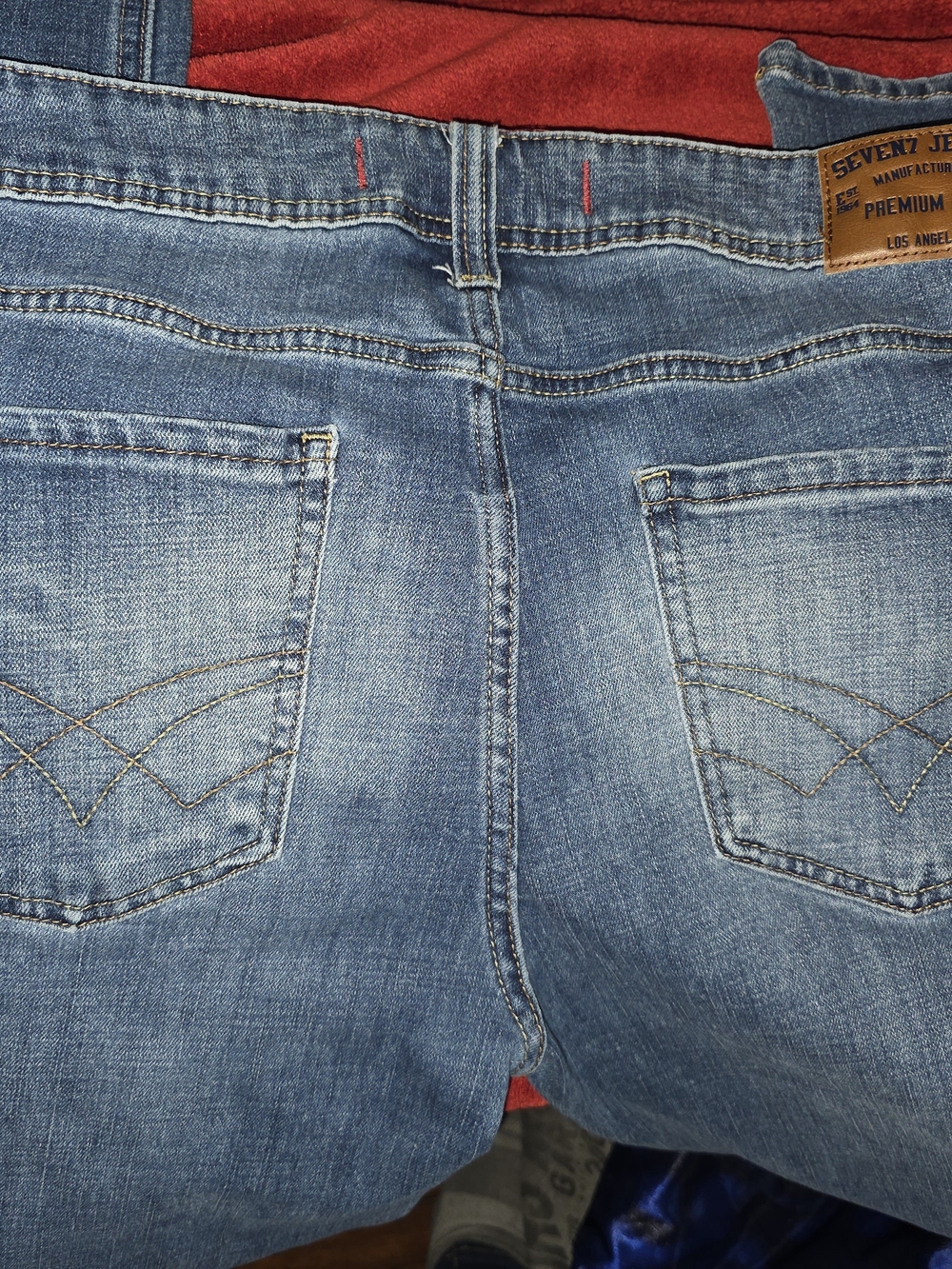 Seven7 Men's Light Blue Relaxed Fit Denim Jeans 34x34